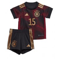 Camisa de time de futebol Alemanha Niklas Sule #15 Replicas 2º Equipamento Infantil Mundo 2022 Manga Curta (+ Calças curtas)
